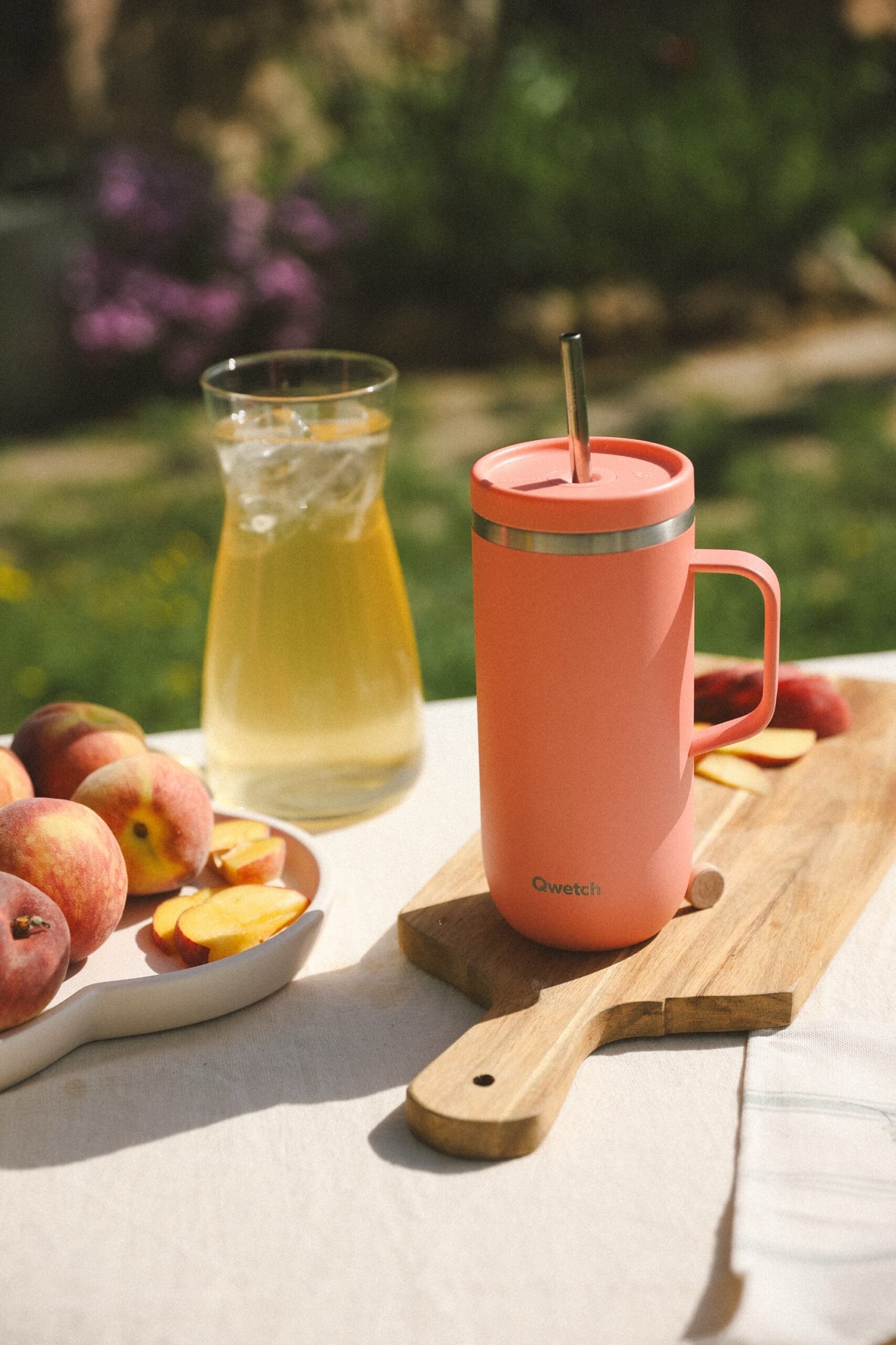 Cold cup Isotherme avec Anse Matt Pêche - 600 ml - Image 2